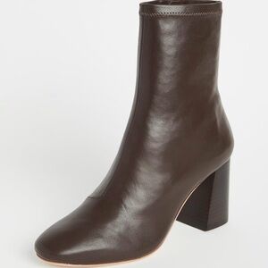 Loeffler Randal Elise Slim Ankle Bootie. Chocolate. Size 8. Great condition.